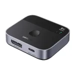 Ugreen DisplayPort/USB-C to USB-C switch grey