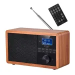 Adler AD 1184 raadio kaasaskantav digitaalne must, puit