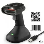 Wireless barcode scanner 1D 2D scanner stand USB