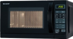 Sharp R-642BKW, microwave (black)
