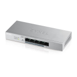 Zyxel GS1200-5HP v2 hallatav gigabitise Etherneti ruuter (10/100/1000) Power over Ethernet (PoE) hall
