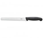KOHE serrated knife, 211 mm, black