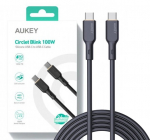 AUKEY CB-SCC101 USB-C Type-C toiteplokk PD 100W 5A 1m silikoon must