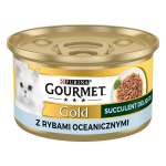 PURINA Gourmet Gold Succulent Delights ookeanikala m&auml;rgtoit kassidele 85g