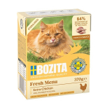 BOZITA Fresh Menu steriliseeritud ekstra kanaga m&auml;rg kassitoit - 370g