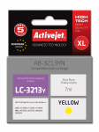 Activejet AB-3213YN tindikassett (asenduskassett Brother LC3213Y tindikassetile; Supreme; 7 ml; kollane)