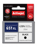 Activejet AH-651BRX tint (asendus HP 651 C2P10AE tindikassetile; Premium; 20 ml; must)