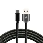 everActive USB-C kaabel 1m - must, punutud, kiirlaadimine, 3A - CBB-1CB