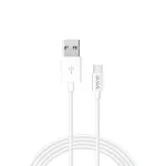 Savio CL-125 USB-kaabel USB 2.0 1 m USB A USB C Valge