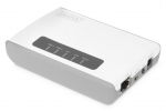Digitus 2-pordiline USB 2.0 traadita multifunktsionaalne v&otilde;rguserver, 300 Mbps