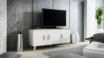 Cama kummut LOTTA 150 3D valge + Sonoma tamm