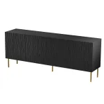 JUNGLE kummut 190x40.5x74.5 must matt + kuldsed jalad