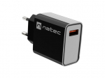NATEC TOITELAADIJA RIBERA USB-A 18W MUST