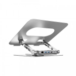 Reguleeritav s&uuml;learvutialus + USB-C HDMI jaotur Unitek D1109B01 PD 100W