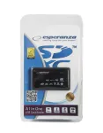 Esperanza EA119 kaardilugeja must USB 2.0