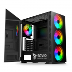 SAVIO arvutikorpus Prime X1 ARGB klaasist must