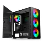 SAVIO arvutikorpus Prime X1 ARGB klaasist must