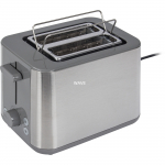 Braun Household Toaster PurShine HT 1510 GY (stainless steel/grey, 900 watts, for 2 slices of toast)