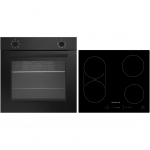 Respekta ASET121M6600I Built-in Oven and Hob Set Black