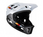 LEATT MTB Enduro 2.0 V23 Bike Helmet with Removable Chin Guard, Size L (59&ndash;63 cm), White