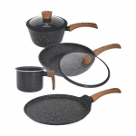 Westinghouse WCCS008506AMBB aluminium cookware set, 6 pieces