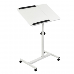 Macleani mobiilne laua/s&uuml;learvuti alus, valge, k&otilde;rguse reguleerimine 59-89 cm, max. 30 kg, MC-121 W