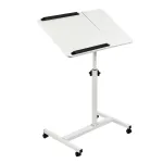 Macleani mobiilne laua/s&uuml;learvuti alus, valge, k&otilde;rguse reguleerimine 59-89 cm, max. 30 kg, MC-121 W