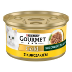 PURINA Gourmet Gold Succulent Delights kanaga m&auml;rg kassitoit 85g