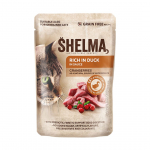 SHELMA Pardiliharikas m&auml;rgtoit kassidele kassikastmes 85g