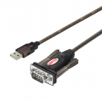 UNITEK Y-105 jadakaabel must 1,5 m USB A-t&uuml;&uuml;pi DB-9