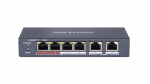 Hikvision DS-3E0106P-E/M Kiire Etherneti (10/100) v&otilde;rgu&uuml;hendused PoE tugi Sinine