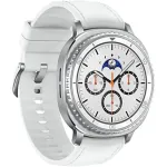 SAMSUNG Galaxy Watch8 Classic, smartwatch white, 46mm, Bluetooth, hybrid bracelet