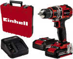 Einhell Cordless Drill TE-CD 18/50 Li BL, 18V (red/black, 2x Li-Ion battery 2.0Ah)
