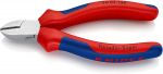 KNIPEX side cutters 70 05 125, cutting pliers (red/blue, length 125mm)
