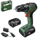 Bosch cordless impact drill UniversalImpact 18V-60 + SET (green/black, 2x Li-ion battery 2.0Ah, case + 51-piece accessories, POWER FOR ALL ALLIANCE)