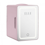 ELLE Home ESDAF01PUEU 6L Mini Fridge with LED Makeup Mirror Purple