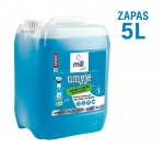MILL CLEAN CLEANS 5 liitrit. Vedel puhastusvahend akendele, peeglitele, plaatidele ja t&ouml;&ouml;pindadele. Eemaldab tolmu ja rasvaplekid triipe v&otilde;i plekke j&auml;tmata. Suur 5-liitrine kanister sobib ideaalselt ettev&otilde;tete, hotellide ja kontorite puhastamiseks.