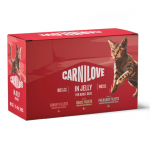 CARNILOVE Cat Pouch Jelly Box - wet cat food - 12x85g