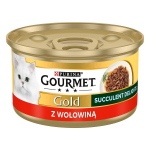 PURINA Gourmet Gold Succulent Delights veiselihaga m&auml;rg kassitoit 85g