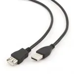 Gembird 3m USB 2.0 A M/FM USB-kaabel USB A must