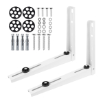Bracket / Mount for Maclean Air Conditioner / Heat Pump, arm length 365x450 mm, galvanized steel, up to 150 kg, MC-143