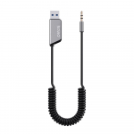 Savio TR-16 saatja AUX-adapter k&auml;ed-vabad funktsiooniga, Bluetooth 5.3, Google Assistant/Siri