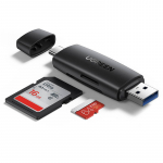 Ugreen SD/micro SD kaardilugeja adapter (USB-A/USB-C) must (CM304)