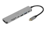 iBox IUH3SL4K liidesejaotur USB Type-C 5000 Mbit/s h&otilde;bedane