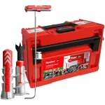 fischer DuoLine Tanos-Box M173 light grey/red, 713-piece