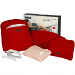 Unold Electric Hot Water Bottle Premium Set (Red, 5 Pieces)