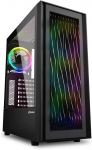 Sharkoon RGB WAVE, pc case (black, tempered glass side panel)