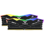 Team Group DDR5 64GB - 6000 - CL - 38 - Dual-Kit - DIMM - FF3D564G6000HC38ADC01, Delta RGB, XMP, black
