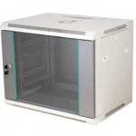 Q-LANTEC 19" 18U seinale kinnitatav riiul 600x450, klaasuks, hall