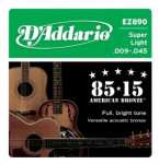 D'Addario EZ890 - acoustic guitar strings (09-45)